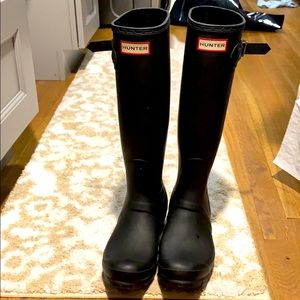 Hunter tall rain boots